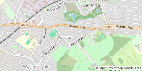 Map of Nottingham