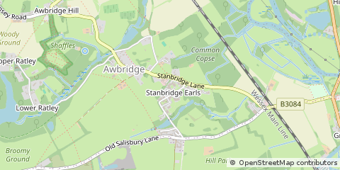 Map of Romsey, Hampshire