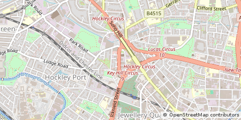 Map of Hockley, Birmingham