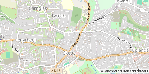 Map of Swansea