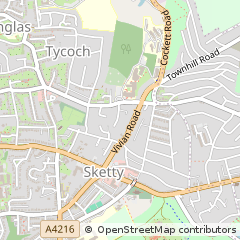 Map of Swansea