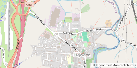 Map of Kegworth, Derby