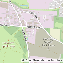 Map of Doncaster, South Yorkshire