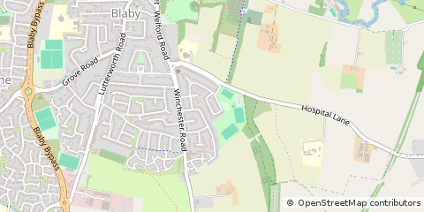 Map of Blaby, Leicestershire