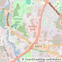Map of Stoke on Trent, Staffordshire
