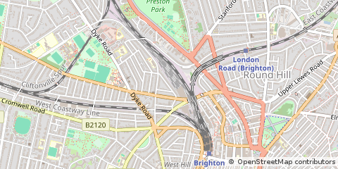 Map of Brighton