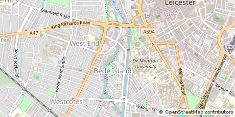 Map of Leicester