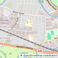 Map of Perivale , Greenford, Middlessex