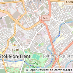 Map of Stoke on Trent