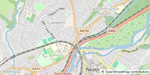 Map of Neath