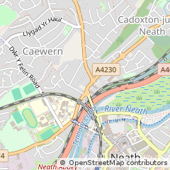 Map of Neath