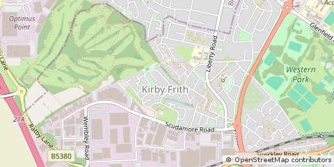 Map of Leicester