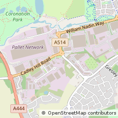 Map of Swadlincote, Derbyshire