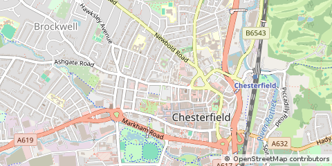 Map of Derbyshire