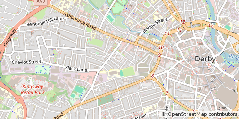 Map of Derby, Derbyshire