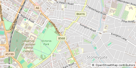 Map of Leicester