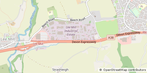 Map of Ivybridge, Devon