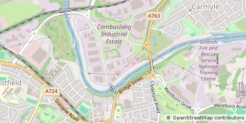Map of Cambuslang, Glasgow