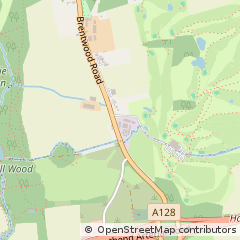 Map of Brentwood, Essex