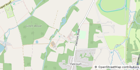 Map of East Grinstead, Surrey