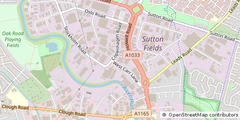Map of Hull, East Yorkshire