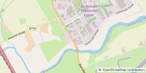 Map of Inchinnan, Renfreshire