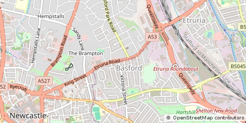 Map of Stoke-on-Trent