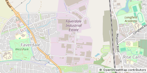 Map of Darlington, Co Durham