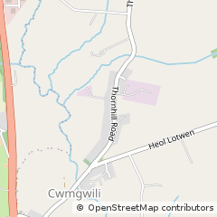 Map of Llanelli, Dyfed