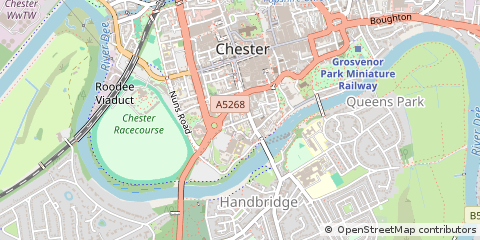 Map of Chester, Cheshire