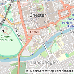 Map of Chester, Cheshire