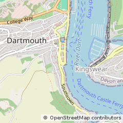 Map of Dartmouth, Devon