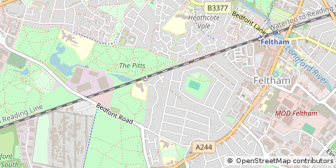 Map of Feltham