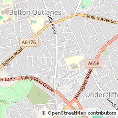 Map of Bradford, West Yorkshire