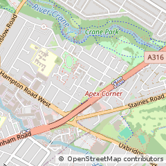 Map of Feltham, Middlesex