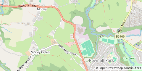 Map of Wilmslow, Cheshire
