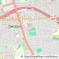 Map of Denton, Manchester