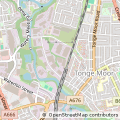 Map of Bolton, Lancashire