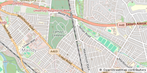 Map of Cardiff