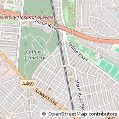 Map of Cardiff