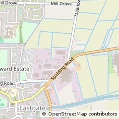Map of Bourne, Lincolnshire