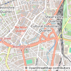 Map of Sheffield