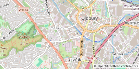 Map of Oldbury, West Midlands