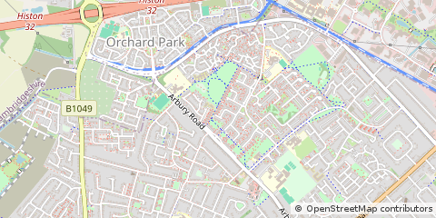 Map of Cambridge, Cambridgeshire