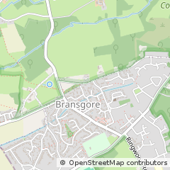 Map of Christchurch, Hampshire