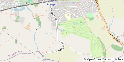Map of Stoke on Trent, Staffordshire
