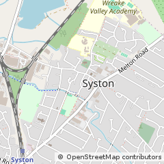 Map of Syston, Leicester