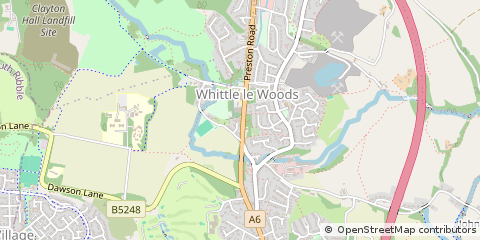 Map of Chorley, Lancashire