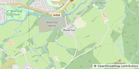 Map of Caerphilly
