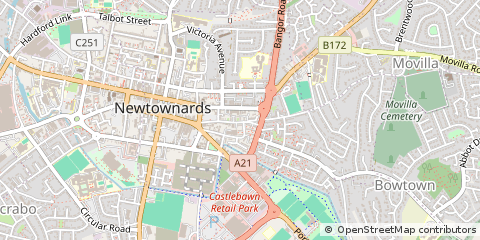 Map of Newtownards